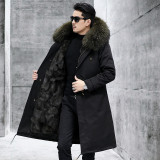 Pai Overcoming Men's Winter Fox Fur Inner Tank Men's Fur Coat Medium Long Detachable Fur Integrated Men's