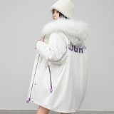 Haining New Style Pi Overcomes Female Otter Rabbit Hair Inner Bile Fur Coat Korean Version Loose Medium Length Detachable