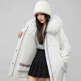 Haining New Style Pi Overcomes Female Otter Rabbit Hair Inner Bile Fur Coat Korean Version Loose Medium Length Detachable