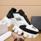 sponge cake thick sole shoes for women's new white single shoes, summer versatile gear shoes, English style small leather shoes