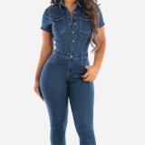 Factory manufacturing Latest Design Leggings women denim jean jumpsuits