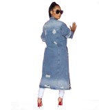 Black Rose Fashion New Arrivals spring  women s clothing jean long jacket for women
