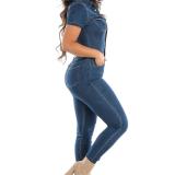 Factory manufacturing Latest Design Leggings women denim jean jumpsuits