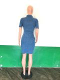 Wholesale boutique S-2XL sexy denim jeans hollow out woman clothes women's dresses