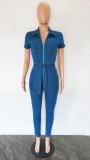 NEW ARRIVAL denim clothing for women women's jeans clothing BODYCON denim jumpsuit