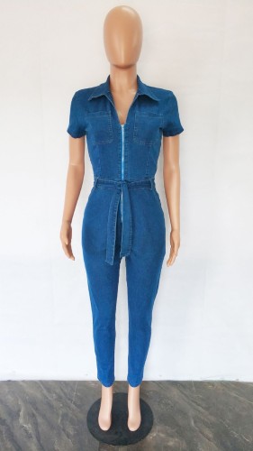NEW ARRIVAL denim clothing for women women's jeans clothing BODYCON denim jumpsuit