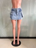 Wholesale S-2XL fall clothing ladies casual dress sexy mini denim jeans womens skirts