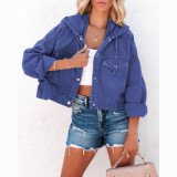 Fashion Hooded Jeans Jackets Women Autumn Denim Coat Female Large Size Denim Jacket Female Autumn Outwear Jacket