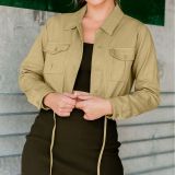 Denim Shirt Women's Cross border Autumn New Fashion Casual Versatile Double Pocket Loose Shirt 32138