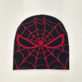 Custom Winter Jacquard Beanie Hats Halloween Funny Skull Cap Men Women Casual Skullies Y2K Knitted Spider Web Beanies