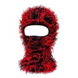 Custom Logo 100% Acrylic Balaclava One Hole Full Face Cover   Ski Beanie Hat Camouflage Plush Balaclava