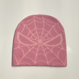 Custom Winter Jacquard Beanie Hats Halloween Funny Skull Cap Men Women Casual Skullies Y2K Knitted Spider Web Beanies