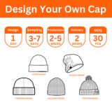 Custom Beanie Hat Manufacturers 100% Acrylic Warm Knitted Y2K Jacquard Beanie Hat Custom Logo