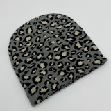 Unsex Adult Winter Hats Leopard Print Cuffed Beanie Thick Knitted Soft Warm Slouchy Skull Ski Cap