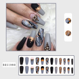 Wholesale of European and American nail patches, long ins style, wearing nails, spicy girls, long ladder wearing nail stickers, manicure products