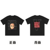 butterfly letter skeleton limited large V casual collection short sleeved T-shirts for men and women