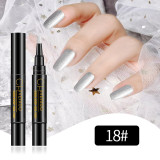 Cross border one-step nail polish glue nail polish pen, 24 color nail polish glue pen shape, one-step nail polish glue pen, nail glue wholesale