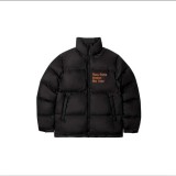VLONE JERRY embroidered Sanskrit orange large V-letter fluffy down jacket jacket cotton jacket winter jacket