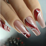 Instagram style wearing nail products long spicy girl wearing nail fake nails press on nails nail patches