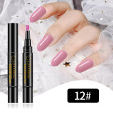 Cross border one-step nail polish glue nail polish pen, 24 color nail polish glue pen shape, one-step nail polish glue pen, nail glue wholesale