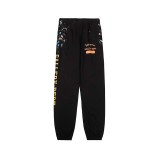 GALLERY DEPT TIDE Paint Speckle Letter LOGO Printed Loose Casual Pants with Feet Tights for Men and Women