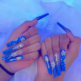 Instagram style wearing nail products long spicy girl wearing nail fake nails press on nails nail patches