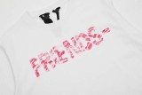 VLONE JERRY White Short sleeved Red Lip Letter Big V Limited White T-shirt Men and Women High Street Casual Couple Trend