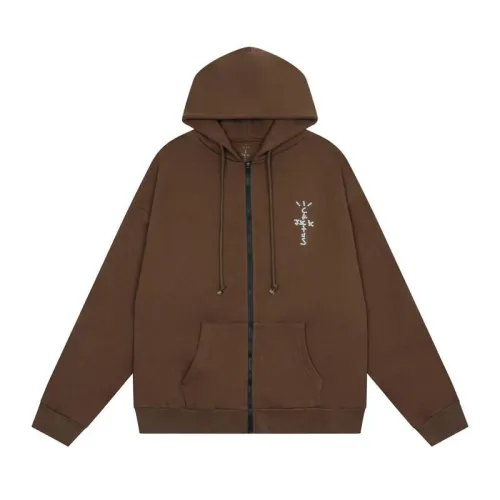 Travis Scott Cactus Jcak Hot Diamond YUP! Plush cardigan hooded sweater jacket for men and women in winter