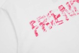 VLONE JERRY White Short sleeved Red Lip Letter Big V Limited White T-shirt Men and Women High Street Casual Couple Trend
