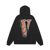 VLONE JERRY 23ss Graffiti Drawing Letter Printing European and American Autumn/Winter Trend Men's and Women's Thread Hooded Sweater