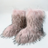 Gal winter cute niche Shibuya spicy girl fur boots in Europe and America, Y2K warm and personalized snow boots for women