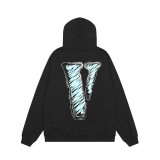 VLONE JERRY 23ss Graffiti Drawing Letter Printing European and American Autumn/Winter Trend Men's and Women's Thread Hooded Sweater