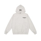 FOG Chest Small Label Hoodie Double Thread ESSENTIALS Season 8 New Flocking Letter Printed Hoodie