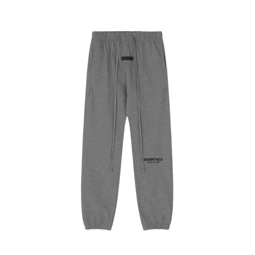 Meichao High Street FEAR OF GOD Double line ESSENTILAS Small Label Flocking Letter Printed Long Pants Casual Pants