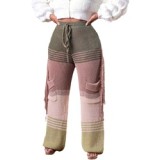 Women Clothes Multicolor Trousers For Ladies Wide Leg Knitted Pants Tassel Pants Women's Pants Knit Trousers