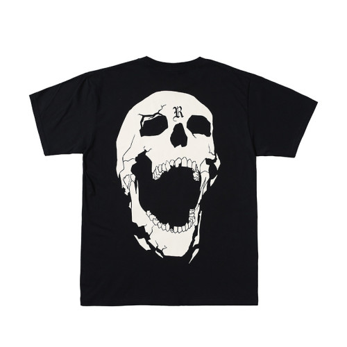 European and American Street Trendy Brand REVENGE Dragon Bone Skull Head Letter Print Loose Casual Short sleeved T-shirt Summer