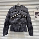 Internet famous winter new niche style with a large lapel and waist cinching spicy girl warm down jacket top for women