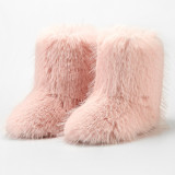 Manufacturer's direct sales of winter long sleeved fur boots, imitation fur, spicy girl snow boots, Amazon's new foreign trade model