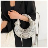 ClutchShoulder Bag Luxury Bread Knotted Cross-body Lady Evening Bag Women Handbag Hobo Bag