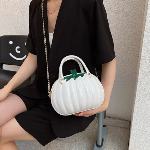 Halloween South New Cartoon Girl Fashion Personality Handheld One Shoulder Chain Crossbody Small Round Bag