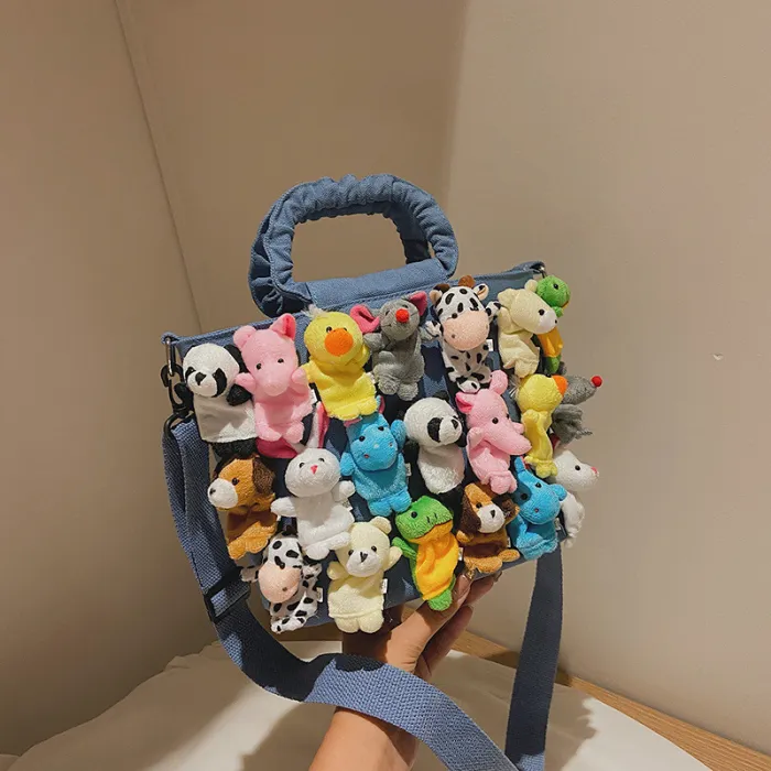 Plush Toys Wholesale Tote Ladies Shoulder Bag Canvas Cotton Shopping Handbags