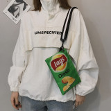 Xiaohongshu Same style Potato Chip Small Bag New Cartoon Girl Instagram One Shoulder Crossbody Envelope Bag Trendy