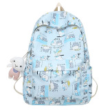 Japanese Cartoon Backpack New Forest Style Fashionable Graffiti Cute Large Capacity Campus Style Girl Book Bag Trend