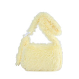 Woman Bags New Autumn/Winter Plush Bag Forest Series Candy Colored Sweet Girl One Shoulder Underarm Bag