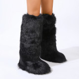 Wholesale of new winter 50cm high long tube fur boots by manufacturers for foreign trade, keeping warm, spicy girls fashionable, snow boots for women