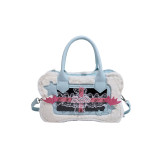 Autumn Plush Bag New Forest Soft Girl Trendy Cool Personality Handheld Instagram Popular Crossbody Small Square Bag Trendy