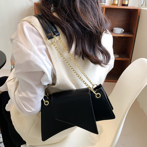 This year's popular bag Korean version solid color shoulder bag Instagram popular women's chain crossbody personalized small square bag