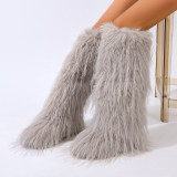 Manufacturer's direct sales of winter long sleeved fur boots, imitation fur, spicy girl snow boots, Amazon's new foreign trade model