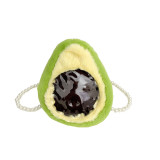 Cartoon mini fruit small bag new Japanese soft girl cute avocado funny crossbody zero wallet trend