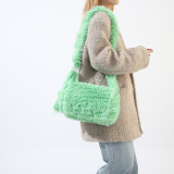 Woman Bags New Autumn/Winter Plush Bag Forest Series Candy Colored Sweet Girl One Shoulder Underarm Bag